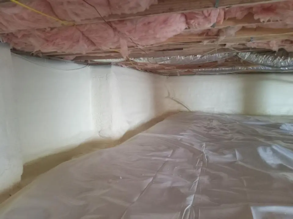 Crawl space encapsulation with closed-cell spray foam for Metal Roof Coating in Ferndale